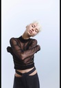 Топ с драпировкой из 100% шелка ZARA 3183/224