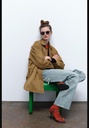 Босоножки на высоком каблуке с животным принтом ZARA 3312/310