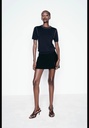 Однотонный вязаный топ с контрастной отделкой ZARA 3390/100
