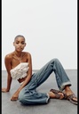 Сандалии на плоской подошве с животным принтом ZARA 3617/410