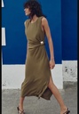 Платье миди с подплечниками ZARA 3897/162