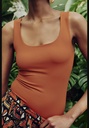 Топ из полиамида с широкими бретелями ZARA 3905/531-4
