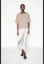 Однотонный вязаный топ с бусинками из горного хрусталя ZARA 3920/169