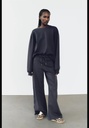 Трикотажная рубашка с замком ZARA 4174/673-2