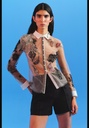 Вышитая тюлевая рубашка zara icons limited edition  ZARA 4344/900