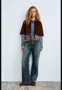 Мягкий на ощупь укороченный жакет ZARA 4391/778