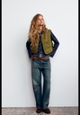 Стеганый жилет с завязкой ZARA 4391/790