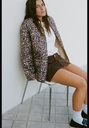 Стеганая куртка с животным принтом ZARA 4391/892