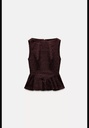 Жаккардовый топ с оборками ZARA 4661/115