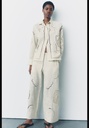 Брюки с вышивкой из коллекции zw collection ZARA 4786/081