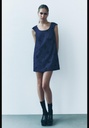 Расшитое бисером джинсовое платье из джинсовой ткани zw collection ZARA 4786/254