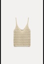 Вязаный крючком топ на тонких бретелях ZARA 4813/817