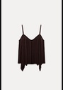 Плиссированный топ на бретельках ZARA 4813/823