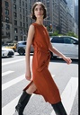 Платье средней длины с поясом ZARA 4886/476-5