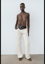 Боди с тюлевым шарфом на бретельках ZARA 5039/258