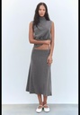 Мягкая объемная юбка миди ZARA 5039/379-5