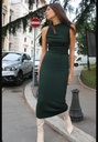 Длинное текстурированное платье с узлом ZARA 5039/626